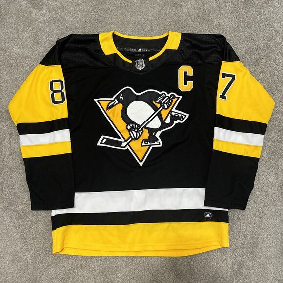 Sidney Crosby Jersey Adidas Pittsburgh Penguins Climalite NHL Size 52 - Picture 1 of 6